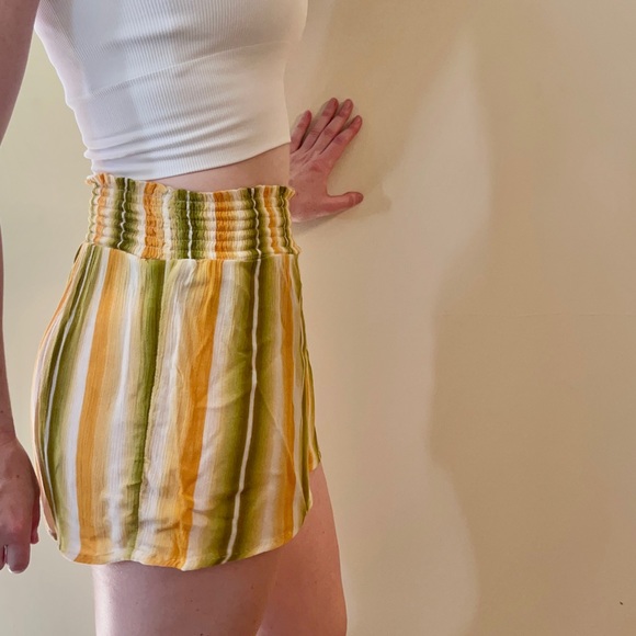 Urban Outfitters Out from Under Smocked Short Striped Beachwear Swim Coverup - Picture 2 of 8